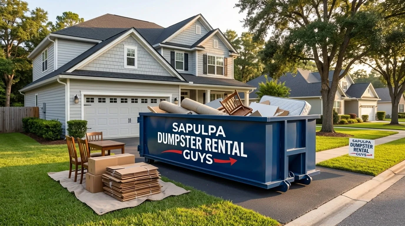 Roll-off dumpster load headed to the Creek County Landfill from Sapulpa OK
